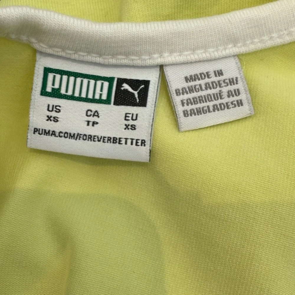 PUMA Women's Bright Yellow Classics T7 Bodysuit Size XS - Picture 4 of 5